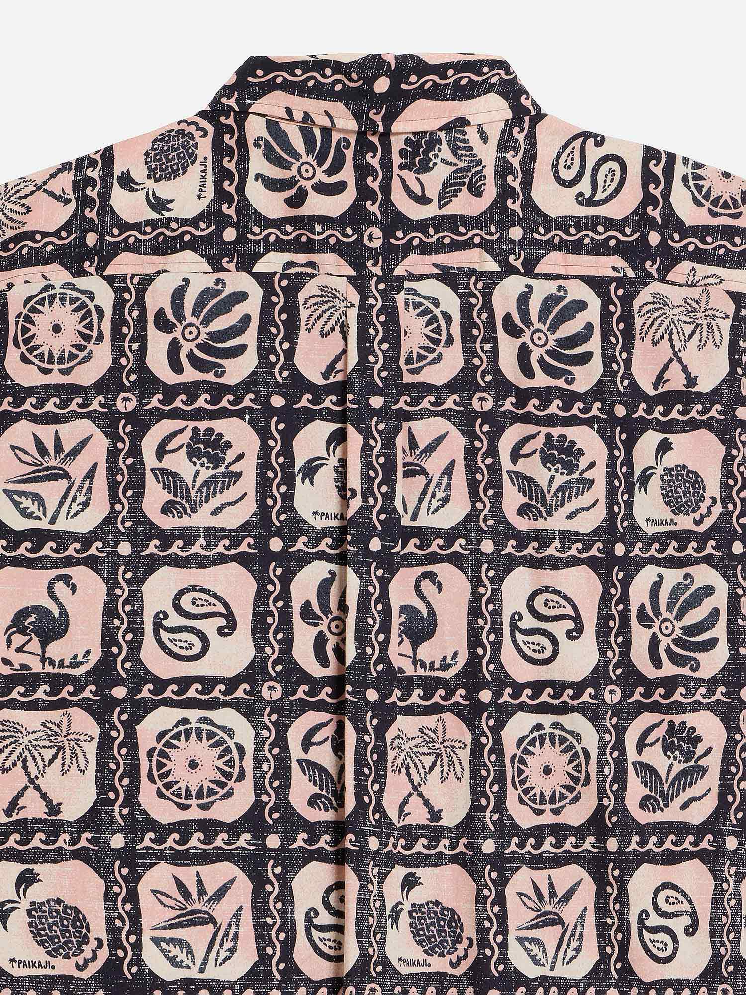 パイカジ アロハシャツ 「ウェイブスプラッシュ」 ピンク |トップス