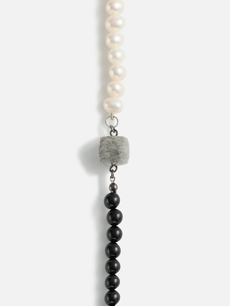 ルーペコリエ ルーペ付きネックレス ブラック コンビネーション