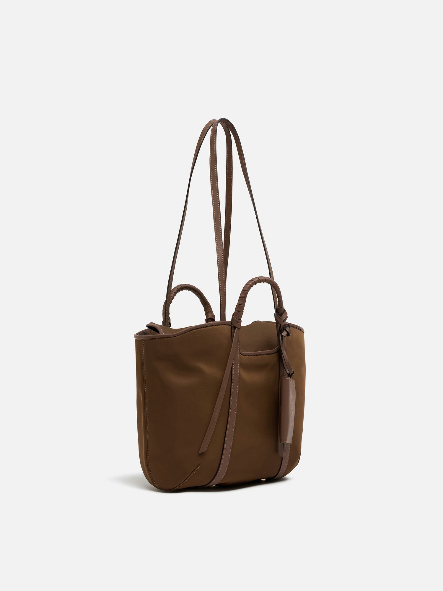 mica della valle ナイロントートバッグ ブラウン |トートバッグ