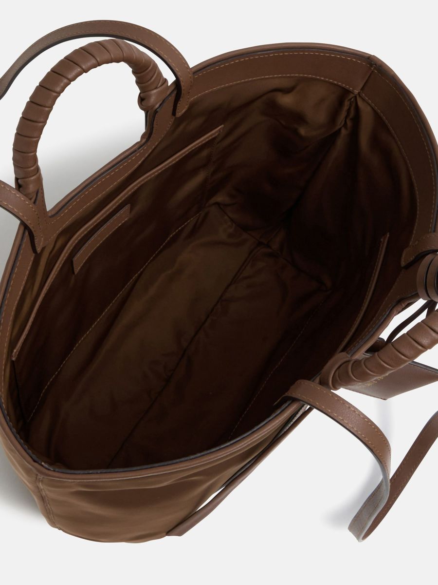 mica della valle ナイロントートバッグ ブラウン |トートバッグ