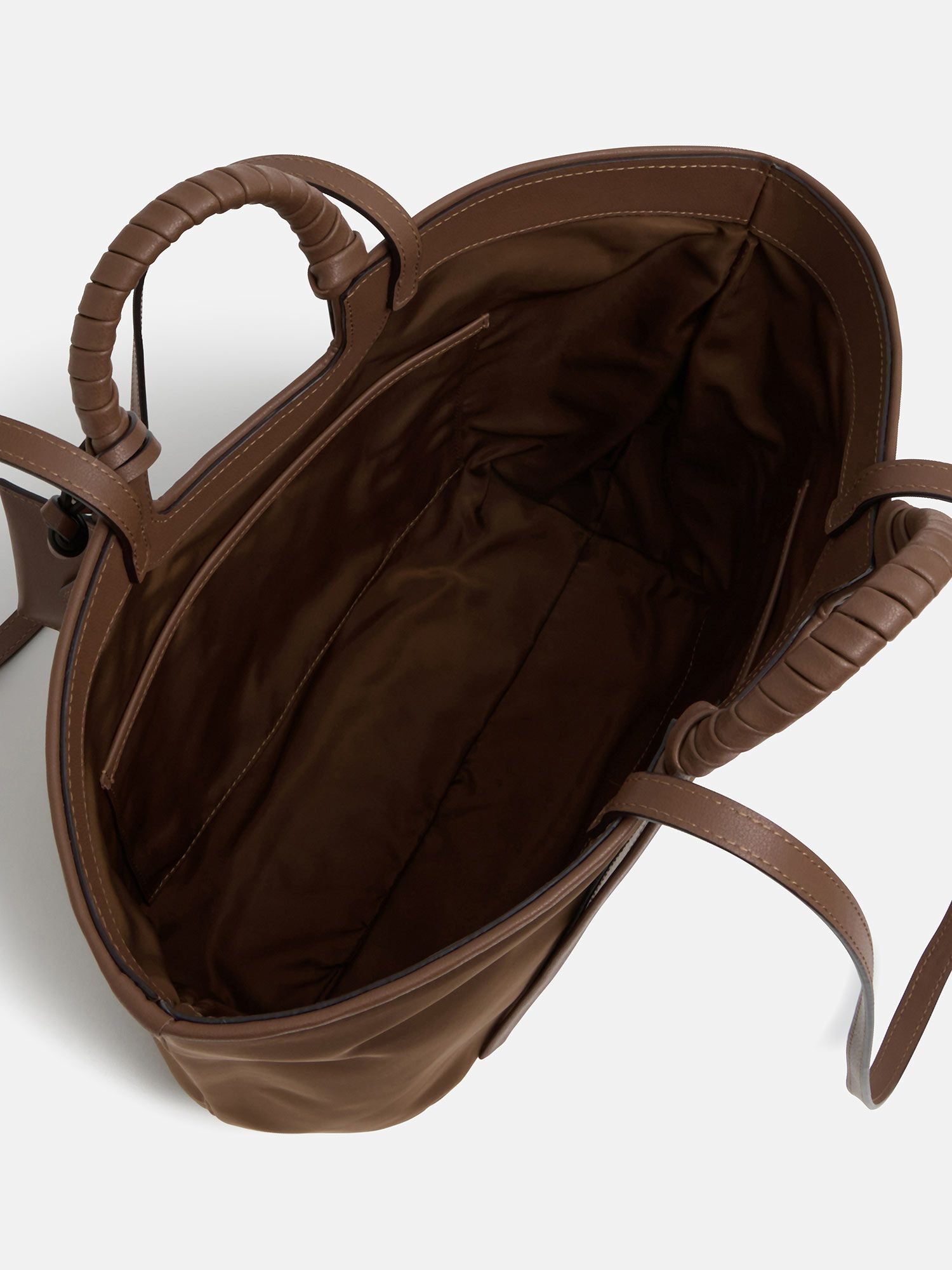 mica della valle ナイロントートバッグ ブラウン |トートバッグ