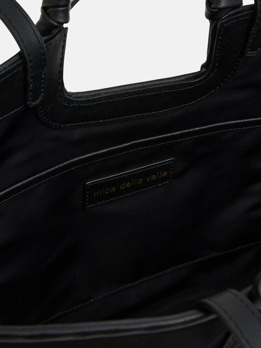 mica della valle ナイロントートバッグ ブラック |トートバッグ