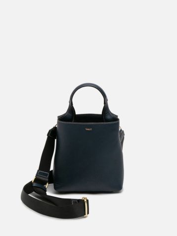 MICA DELLA VALLE cofanettoミニボストン　ダークネイビー MICA DELLA VALLE】cofanettoミニボストン ダークネイビー