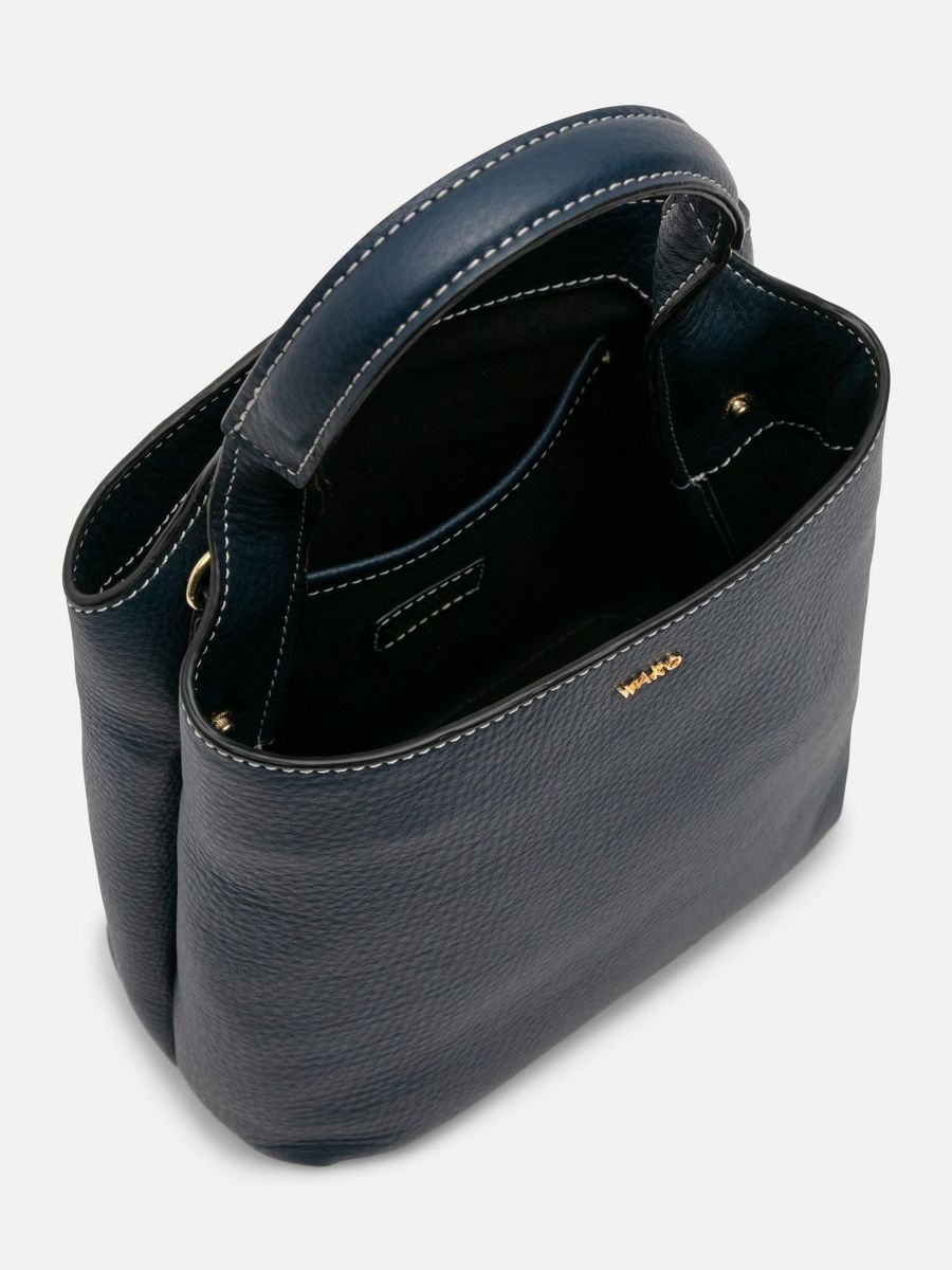 【新品未使用】mica della valle バッグ ネイビー mica della valle ミニバッグ ネイビー |ショルダーバッグ