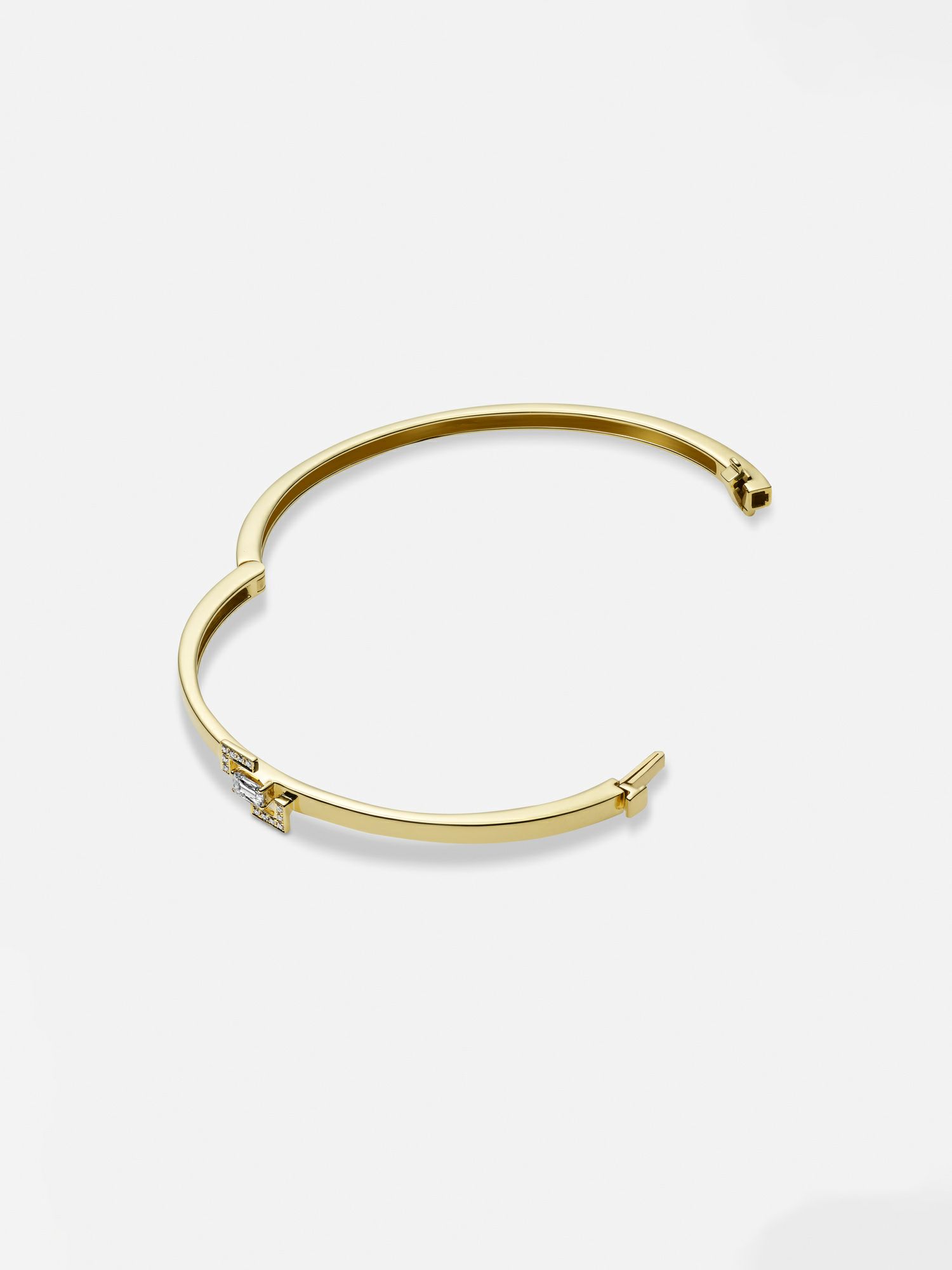 Avaron アヴァロンブレスレット18金ダイヤ0.1ct クロス 【良品】Avaron