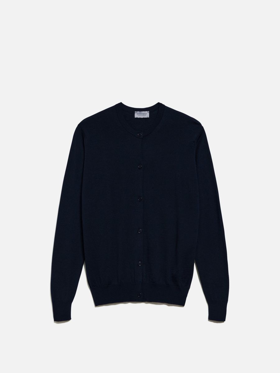 ジョンスメドレー　カーディガン　ブラック JOHN SMEDLEY ジョンスメドレー カーディガン メンズ ブラック