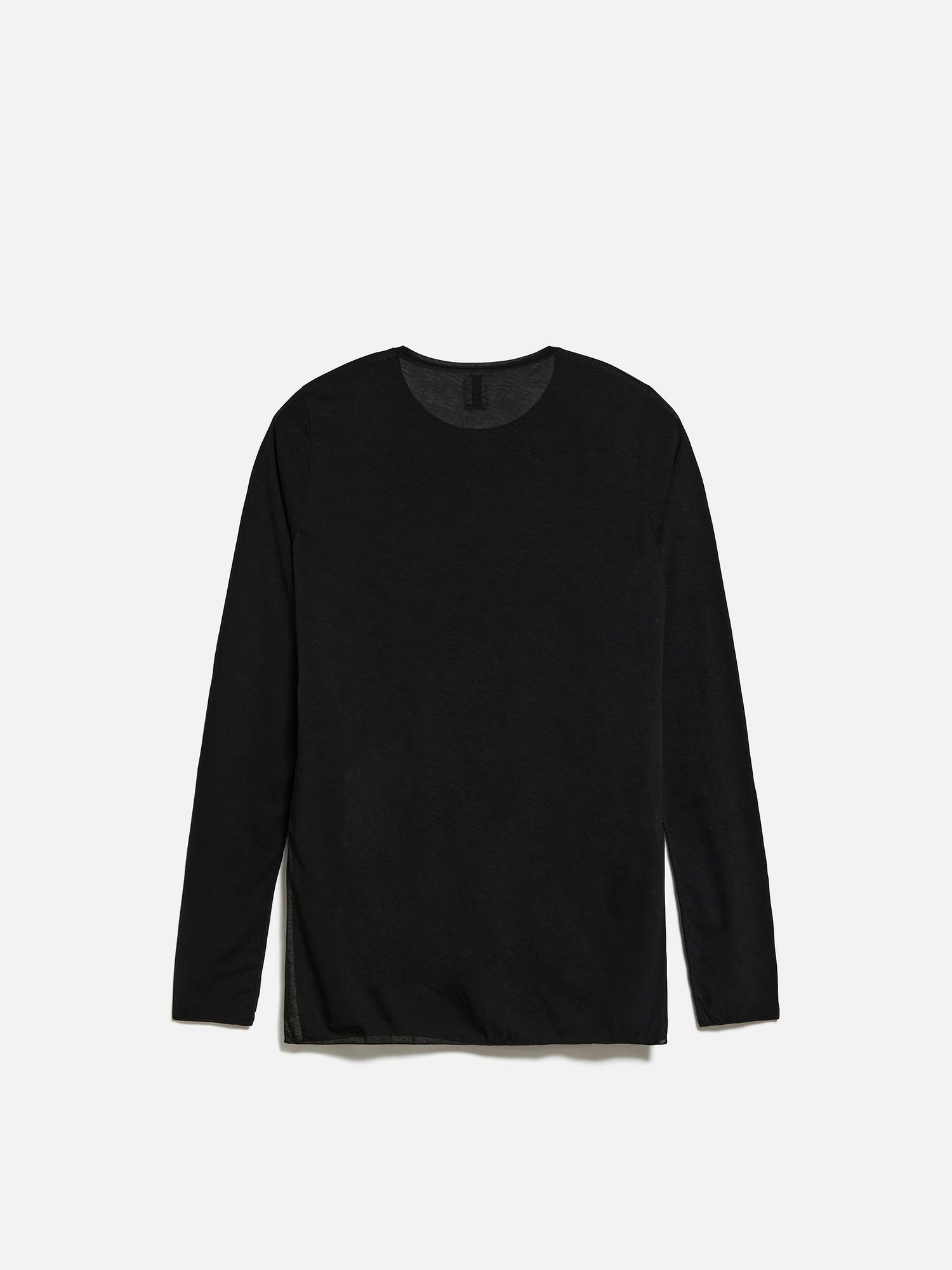 NEW CLOSET シアークルーネックカットソー ブラック |トップス