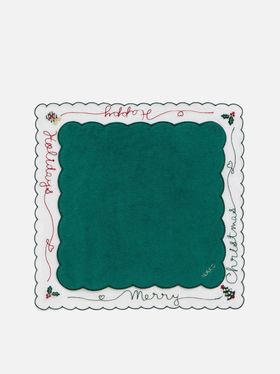 クリスマスタオルハンカチ グリーン |タオル | WAKO公式オンライン