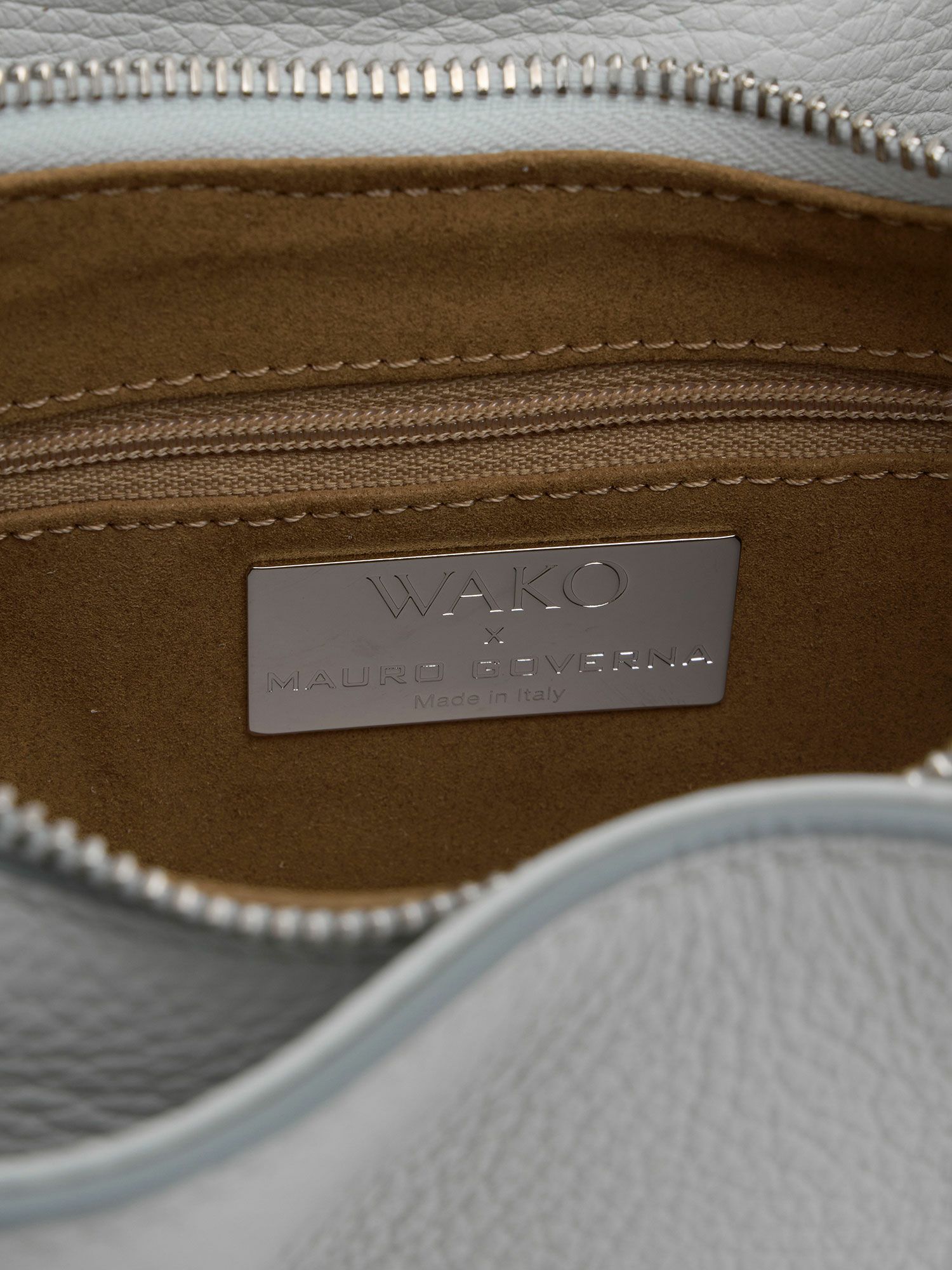 WAKO×MAURO GOVERNA バッグ ミニ ライトグレー |ハンドバッグ | WAKO