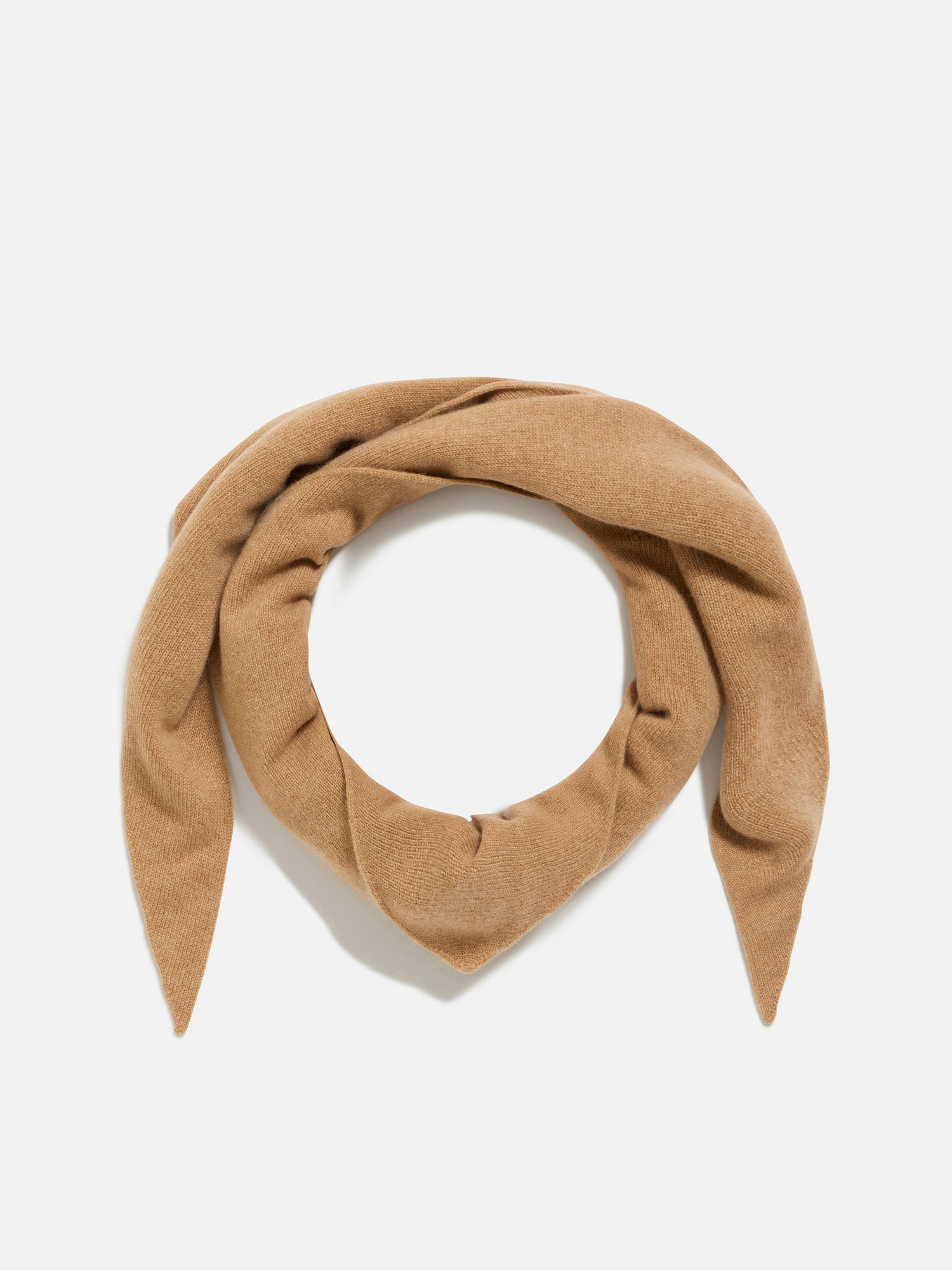 アソースメレ テディベア トライアングルストール キャメル 32cd013-27632-01b.jpg