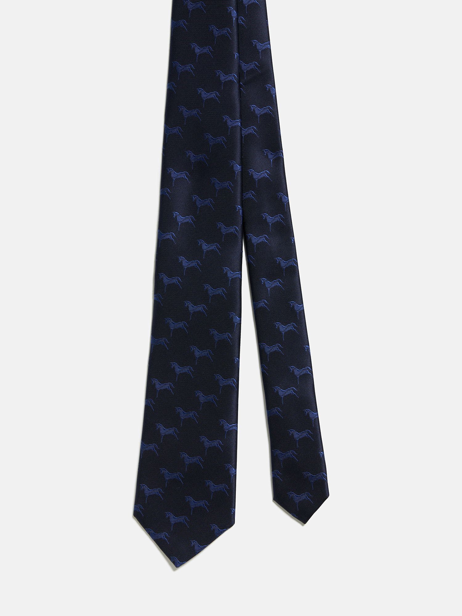 ネクタイ ＜干支/ウマ＞ ネイビー |メンズ ファッション雑貨 | WAKO