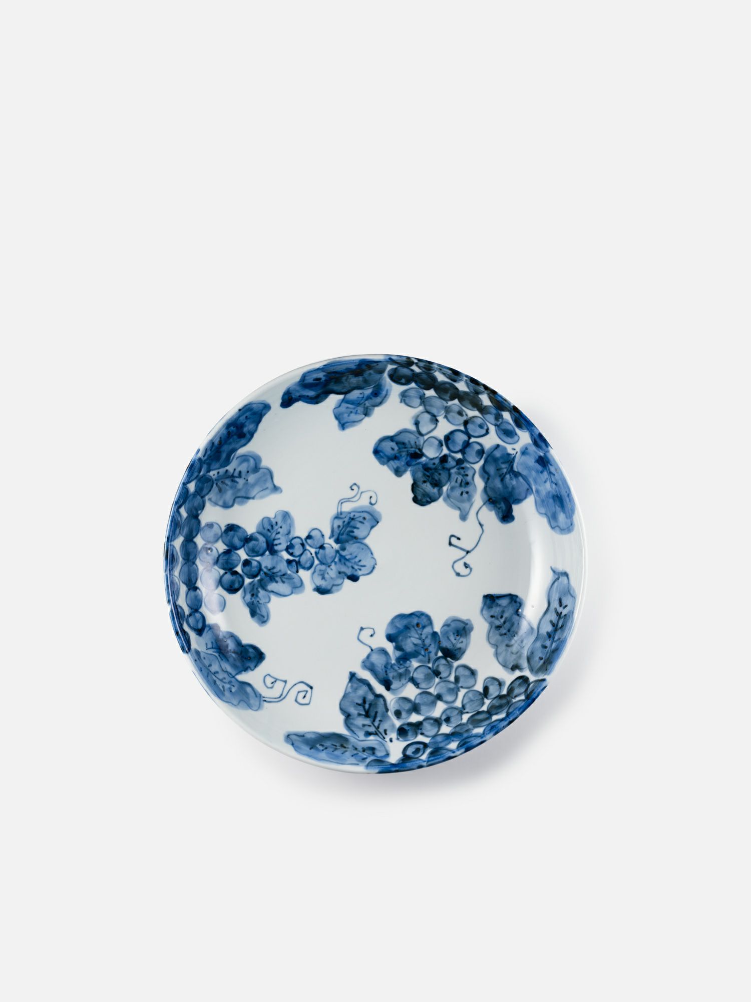 須田菁華作 染付ぶどう文大皿 |ダイニング | WAKO公式オンライン