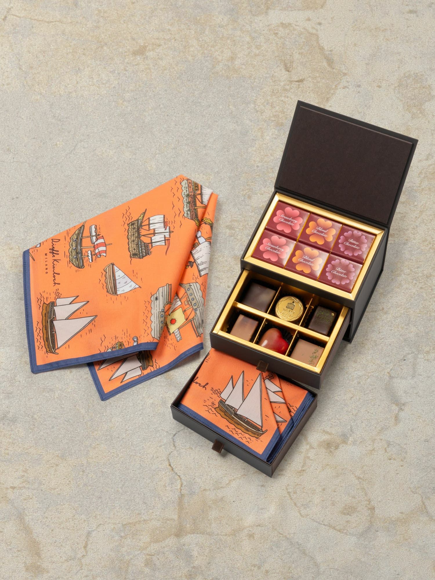 スペシャリテ＆ハンカチ詰合せ「CARAVELS」